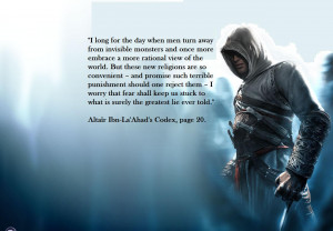 Assassins Creed Quotes Altair Altair s Codex alone has some