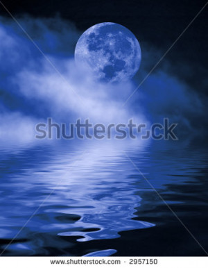 Full Moon Night With Water
