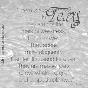 Tears Quote by Washington Irving