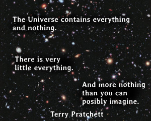 The Universe contains everything and nothing…