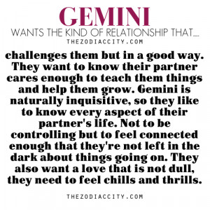 Zodiac Files: Gemini Ideal Relationship.