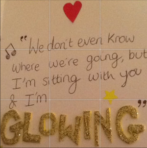 The Script Glowing lyrics.