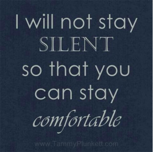 Stay silent so you can stay comfortable