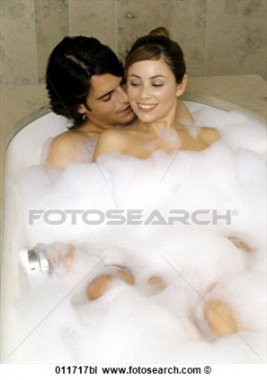 Couple Taking Bath Together