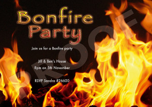 Bonfire Party Invitations Bonfire party invitation