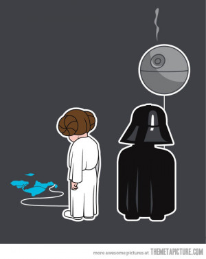 Funny photos funny Darth Vader Princess Leia balloons