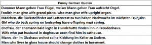 Funny German Quotes