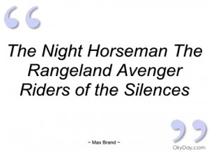 the night horseman the rangeland avenger