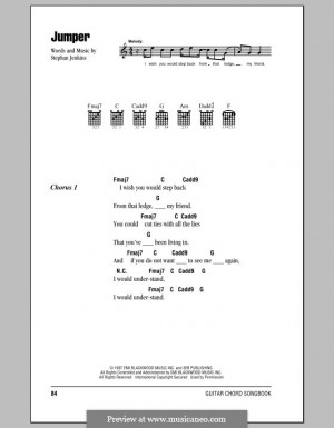jumper third eye blind by s jenkins sheet music on musicaneo blind ...