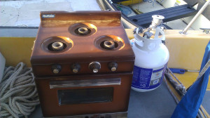 here's the new stove i picked up off craigslist.