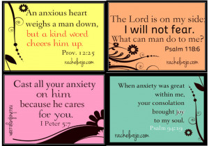 worry and anxiety that you’d love to have specific Bible verses ...