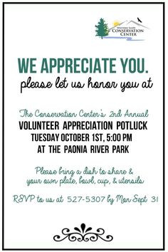 Volunteer Appreciation Invite More