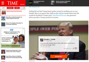 Here is the Donald Trump automatic insult generator - AOL.com