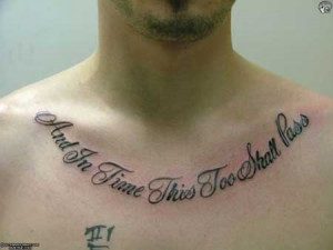 Meaningful quote tattoos for men