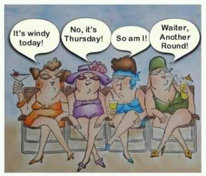 Funny Old Lady Friends Cartoons