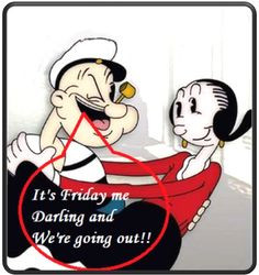 popeye and olive oyl love fridays more forty years sailors man popeyes ...