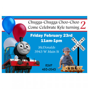 Thomas the Train Invitation Card