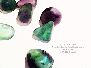 Thank You - Gratitude Rocks By Sharon Cummings Painting