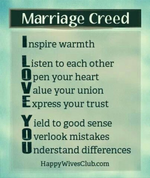 Marriage Creed