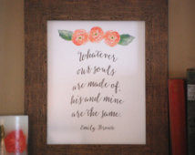 Wuthering Heights, Emily Bronte, We dding Art, Romantic Quote, Quote ...