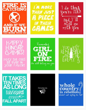 Katniss. Peeta. Gale. Effie. Cinna. Haymitch. Finnick. Snow. Johanna.