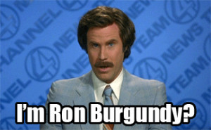 ... video for the autobiography with Will Ferrell as Ron Burgundy here