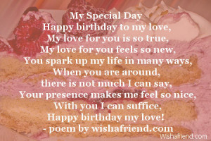Happy Birthday To The Love Of My Life Poems Happy birthday to my love,