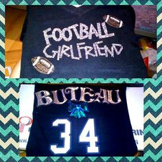 Football #Girlfriend #Shirt #DIY #Cute More