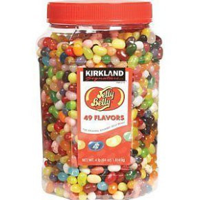 Jelly Belly Bean Bulk Jar 1 8kg 45 flavours Sweets Kirkland Jelly