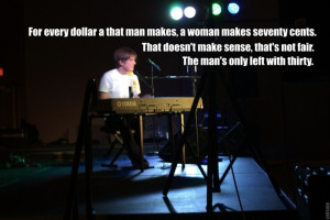Bo Burnham on women's income.