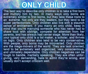 BIRTH ORDER ONLY CHILD