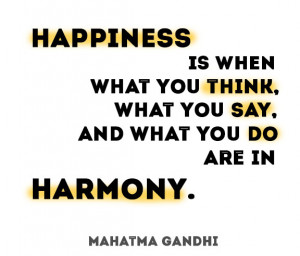 quote gandhi happiness