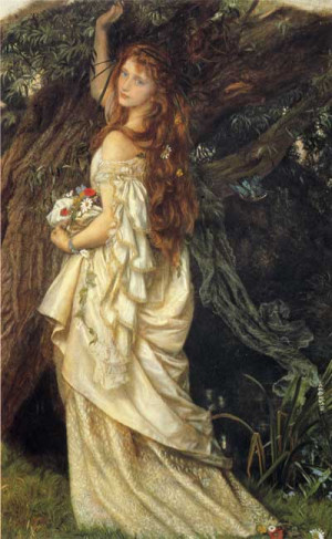 Ophelia is the young, beautiful love interest of Hamlet in Shakespeare ...