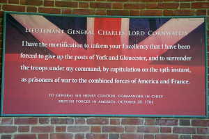 ... General Cornwallis' troops. This quote was in from a correspondence