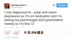 Amanda Bynes’ latest Twitter rant claims she’s bipolar and living ...