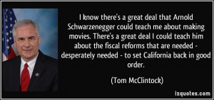 More Tom McClintock Quotes