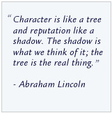 Character Is Like A Tree