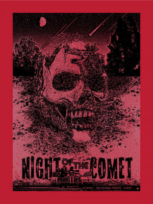... night of the comet poster to promote a screening of the film