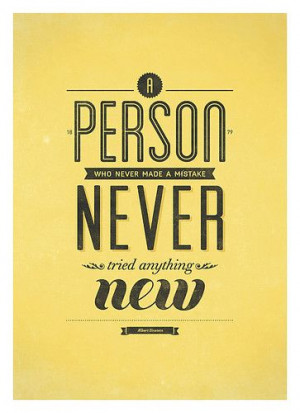 life quote wall decor - albert einstein made a mistake quote poster ...