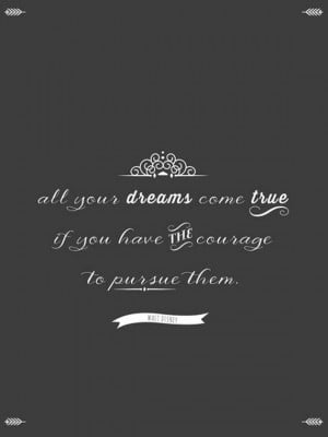 Inspirational Quote Walt Disney Quote Chalkboard by MeninaLisboa
