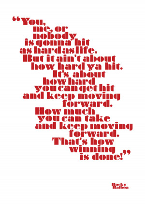 Rocky Balboa : Typographic Poster