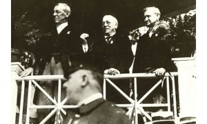 ... and Labor Secretary William B. Wilson at an undated Labor Day rally