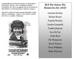 bessie coleman aerospace leadership academy in recognition of bessie ...