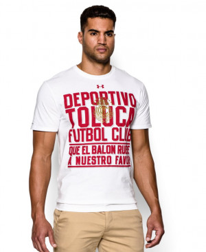 Details about Men's Deportivo Toluca Under Armour Quote T-Shirt