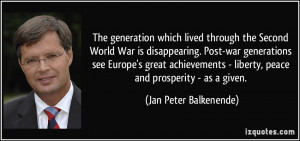 which lived through the Second World War is disappearing. Post-war ...