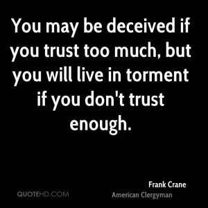 Frank Crane Trust Quotes