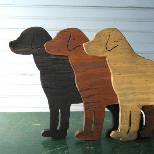 Lab Dog Sign Dog Black Yellow Chocolate Lab Wood Labrador Retriever