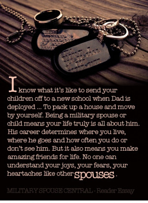 Written by a military spouse in appreciation of the military spouse ...