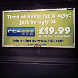 local gym’s solution to feeling fat and ugly