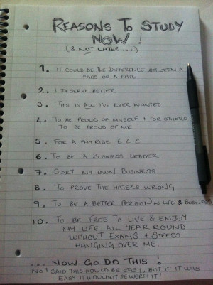 Study Motivation Quotes to Help You Study !!!